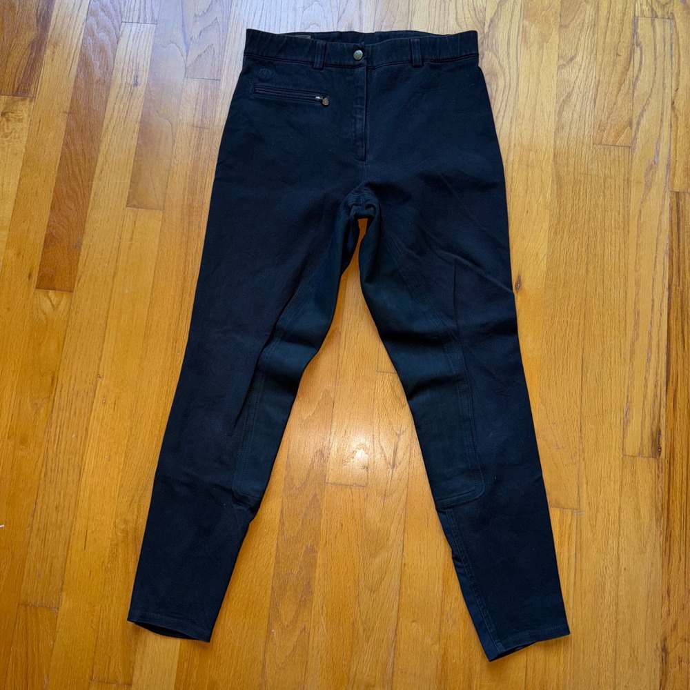 Ariat Womens Black Full Seat Equestrian Riding Breeches Pants Size 26 R Horses